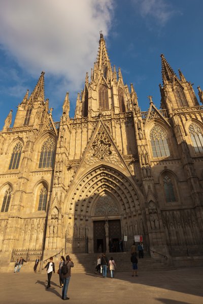 Barcelona, Spanien. Den gotiske katedral. af Unbekannt Unbekannt